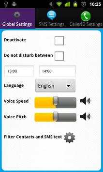 Talking SMS free screenshot 1