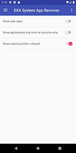 EXA System App Remover root screenshot 5