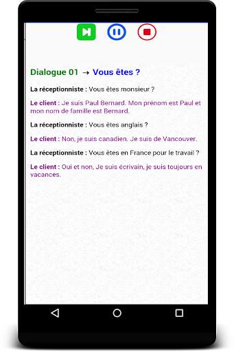 dialogues en français audio avec texte screenshot 2