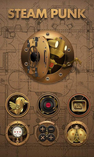 Steam Punk Go Launcher Theme screenshot 1
