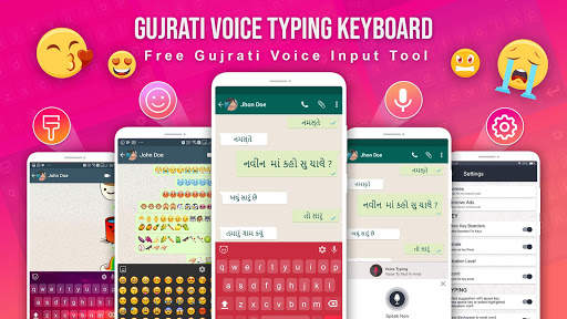 Gujarati Keyboard - Easy Gujarati Typing Keyboard screenshot 1