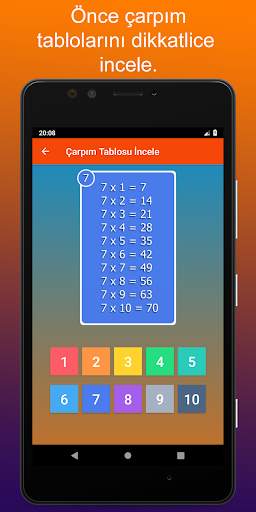 Çarpım Tablosu Ezberleme ve Matematik Oyunu screenshot 2