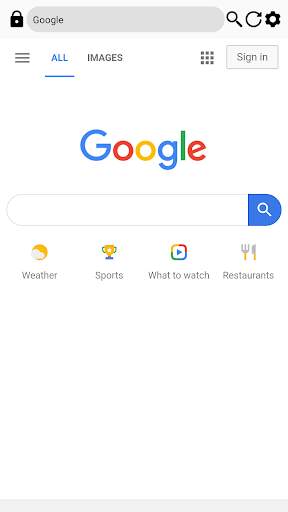 Alpha Browser screenshot 1