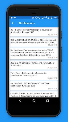 Bangalore University 2019-20 results: BU Connect screenshot 2