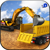 Excavator Crane Simulator 3D icon
