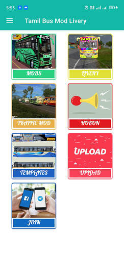 TAMIL BUS MOD LIVERY | INDONESIA BUS SIMULATOR MOD screenshot 1