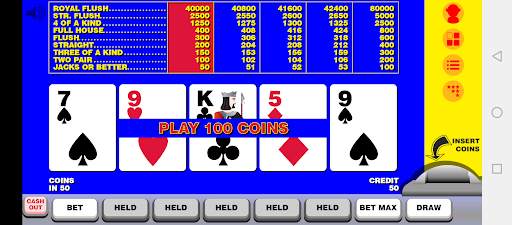 Video Poker with Double Up screenshot 1