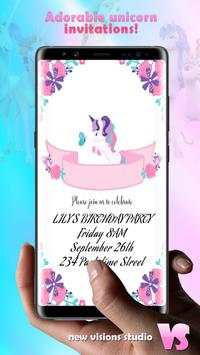 Unicorn Invitations App screenshot 2