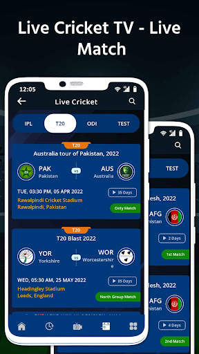 Live Cricket TV - Live Match 4 تصوير الشاشة