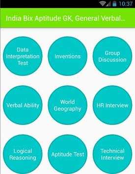 India Bix Aptitude GK, General Verbal Reasoning GS screenshot 5