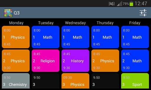 Timetable screenshot 6
