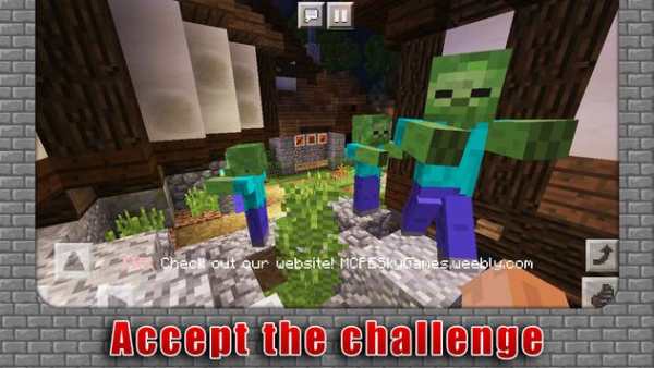 Zombie Apocalypse Battle Survival Mini-game MCPE screenshot 2