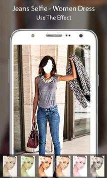 Selfie Jeans Women Photo Suit screenshot 5