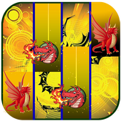 Dragon Piano Tiles Fire icon