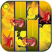 Dragon Piano Tiles Fire logo