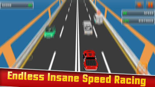 Blocky Speed Racing: Highway Traffic Racer screenshot 4