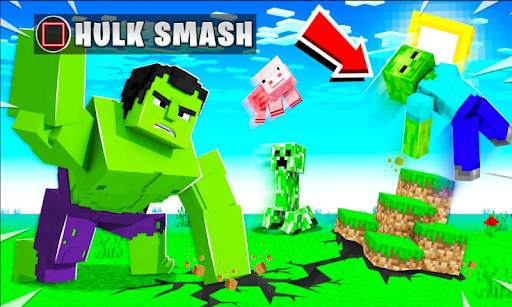 Hulk Super Heroes Mod MC Pocket Edition screenshot 3