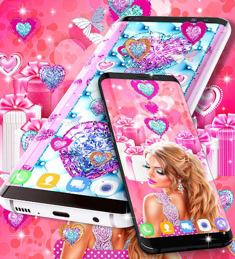 Girly pink live wallpapers screenshot 5