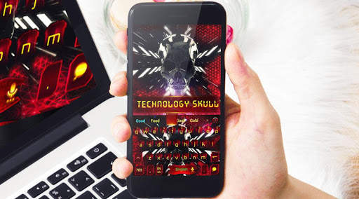 Tech 3D skull Eva keyboard screenshot 1