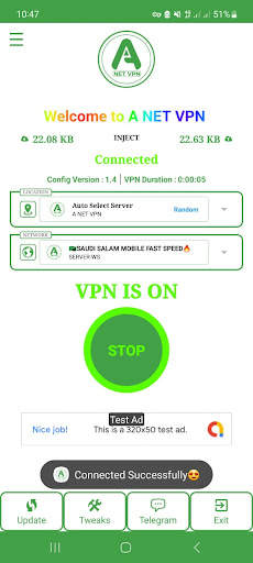 A NET VPN screenshot 6