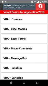 Visual Basics for Application 2018 скриншот 1