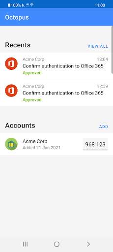 Octopus Authenticator скриншот 1
