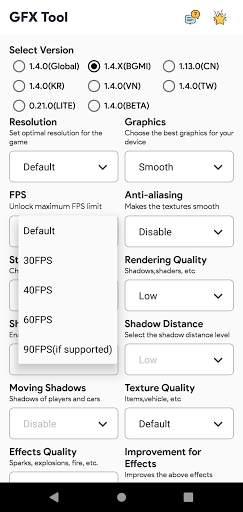 GFX tools for PUBG & BGMI (No ads) स्क्रीनशॉट 6