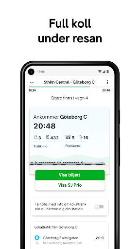 SJ - Biljetter och trafikinfo screenshot 3