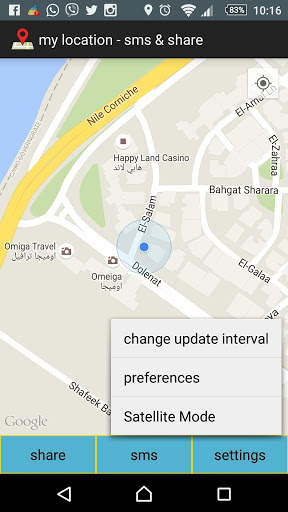 my location - sms & share screenshot 2