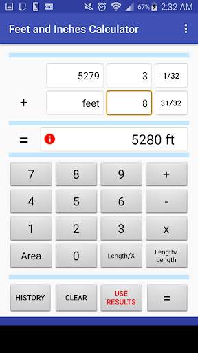 Feet and Inches Calculator screenshot 4
