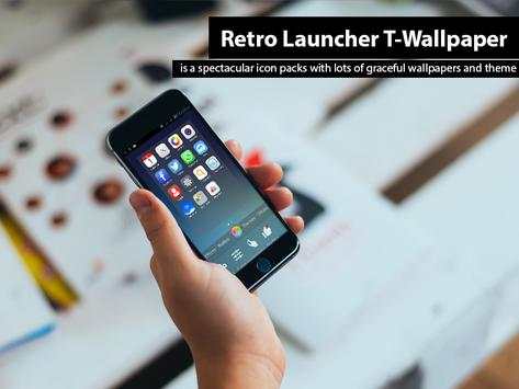 Retro Launcher-T-Wallpaper® screenshot 2
