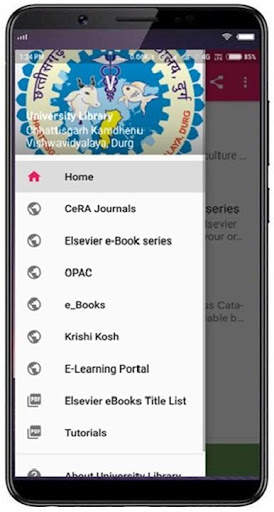 University Library CGKV screenshot 2