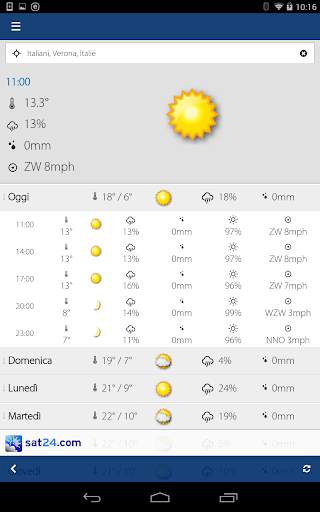 Sat24, satellite meteorologico screenshot 13