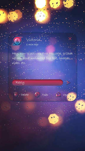 (FREE) GO SMS FEEL THEME screenshot 4