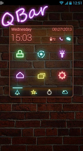 Q Bar Toucher Pro Theme screenshot 1