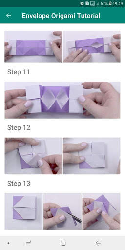 Paper Origami Envelope Step by Step скриншот 8