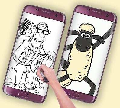 how to draw sheep cute shaun скриншот 2