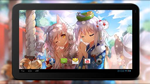Anime Girls in Shrine LWP screenshot 4