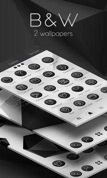 Black & White Launcher Theme screenshot 2