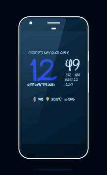 Galaxy S8 Android Digital Clock Live WallPaper screenshot 4