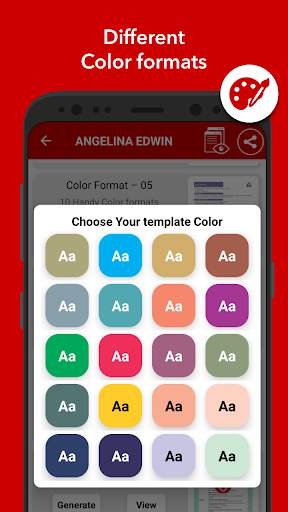 Curriculum vitae app CV Maker screenshot 7