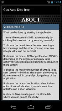 G.A.S. GPS Auto SMS free screenshot 5
