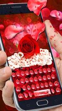 Red Rose Flower Keyboard Theme screenshot 3