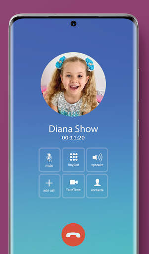 Funny Diana Call Me - Fake Call Video screenshot 1