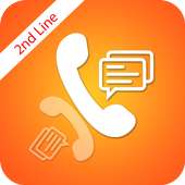 2nd Line: Get Online SMS, Free Text &amp; Call 2nd Sim icon