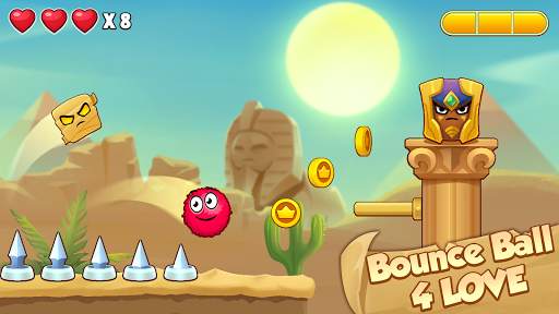 Bounce Ball 4 Love and Red Roller Ball 3 screenshot 4