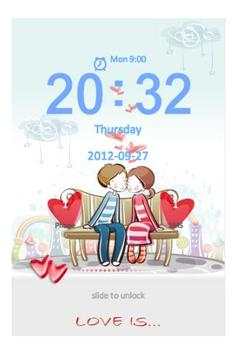 Go Locker Love Is Theme screenshot 1