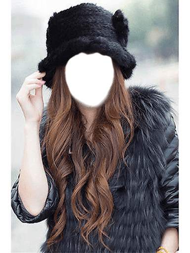 Women Winter Cap Photo Frames screenshot 3