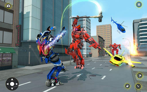 Bike Robot Car Game: Police Robot Transform Games screenshot 7