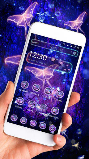 Butterfly Crystal Garden 2D Theme screenshot 2